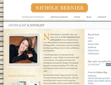 Tablet Screenshot of nicholebernier.com
